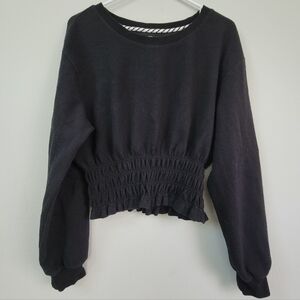 Maeve Anthropologie Black Long Sleeve Pullover Women's Size M Office Casual